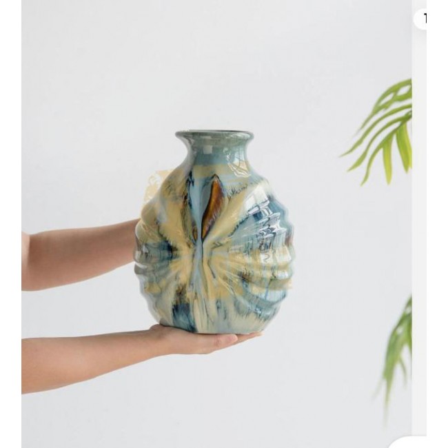 فازه سراميك باللوان جميله بستايل اوربي 8225