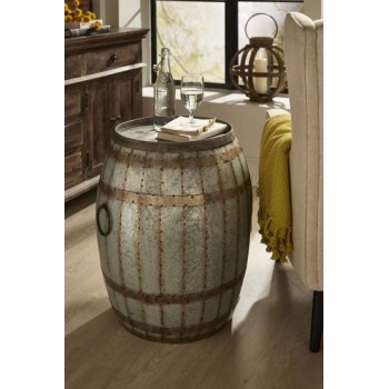 طاوله جانبيه بتصميم برميل بستايل اوربي 8425 طاوله جانبيه بتصميم برميل بستايل اوربي 8425