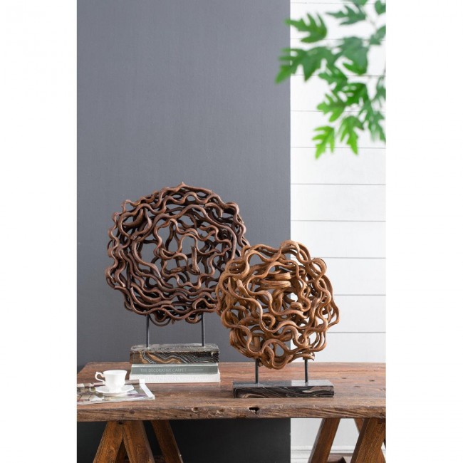 تحفه فنيه عصريه مكتبيه بقاعده رخام اسود متوفر الحجمين 8409