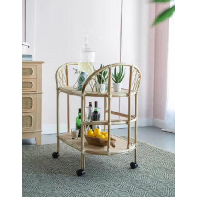 عربه تقديم مصنوعه من الخوص الطبيعي 8424