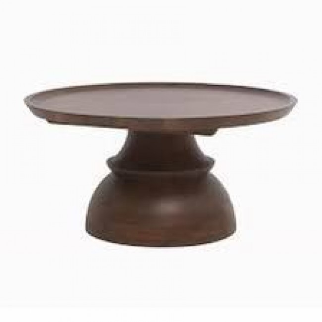 طاوله قهوه مستديره مصنوعه من الخشب الطبيعي بستايل اوربي 8388