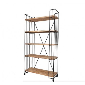 كونسول جداري بارفف خشب طبيعي ومعدن مشغول يدويا 8415 كونسول جداري بارفف خشب طبيعي ومعدن مشغول يدويا 8415