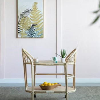 عربه تقديم مصنوعه من الخوص الطبيعي 8424