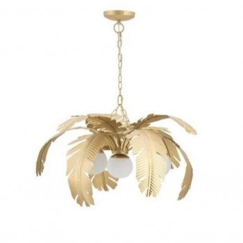 وحده اضاءه سقفيه بتصميم اوراق الشجر الذهبيه لتضيف جمال لديكور المنزل 8385