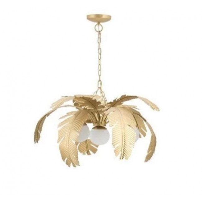 وحده اضاءه سقفيه بتصميم اوراق الشجر الذهبيه لتضيف جمال لديكور المنزل 8385