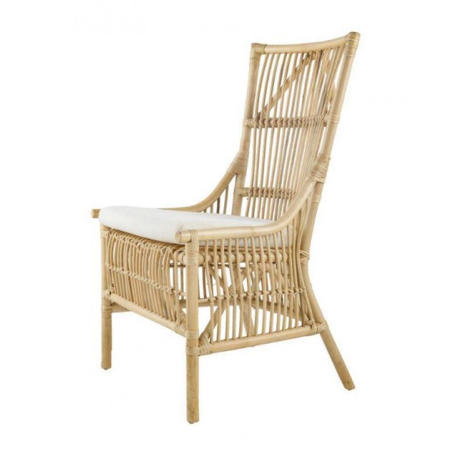 كرسي مصنوع من الخيزران الطبيعي بتصميم ريفي اوربي 8387