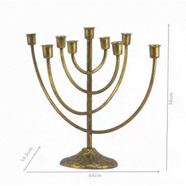 شمعدان ذهبي معدن بتصميم كلاسيك اوربي 7891