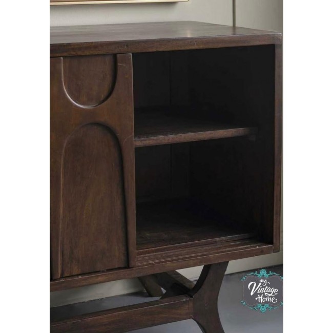 كونسول فنتج من الخشب المانجو الطبيعي قطعه تجمع بين الدفء والفخامه 8358