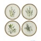 طقم لوحه جداريه مستديره كالنفس باطار خشب بتصميم اوربي العدد4 قطع 8222