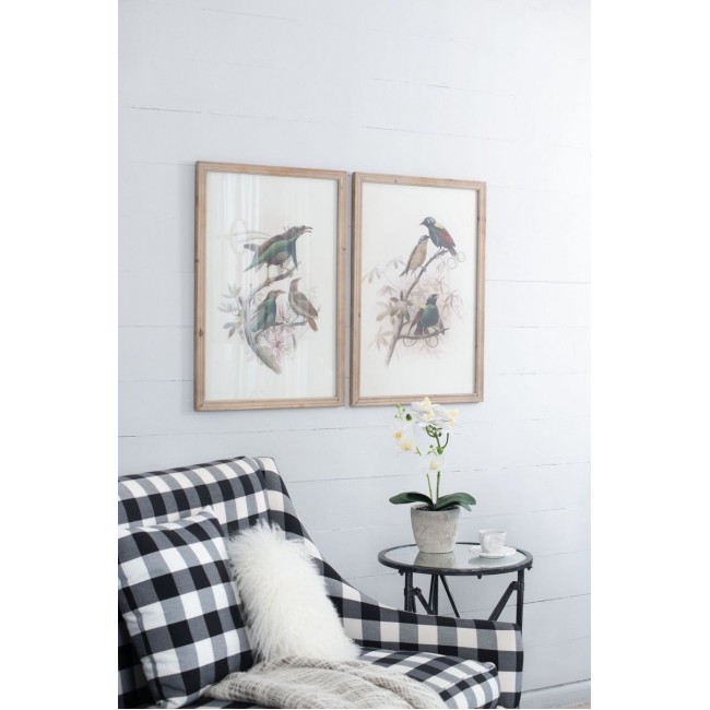 طقم لوحه جداري باطار خشب بستايل ريفي العدد 2   8423