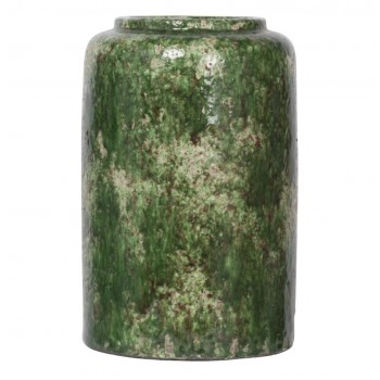 فازه سيراميك معتق باللون الاخضر الفاخر بستايل فنتج 8414 فازه سيراميك معتق باللون الاخضر الفاخر بستايل فنتج 8414