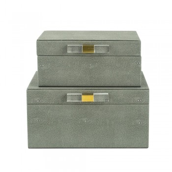 طقم علبه للاكسسوارمغطاه بطبقه جلد فاخر العدد2 8408