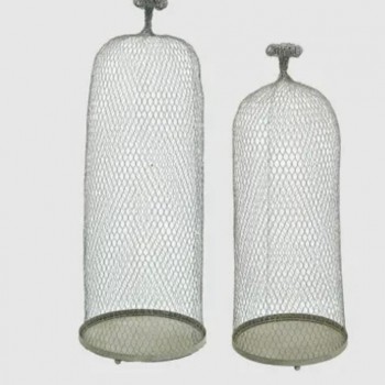 طقم شمعدان شبك بتصميم قفص عدد القطع 2 7889