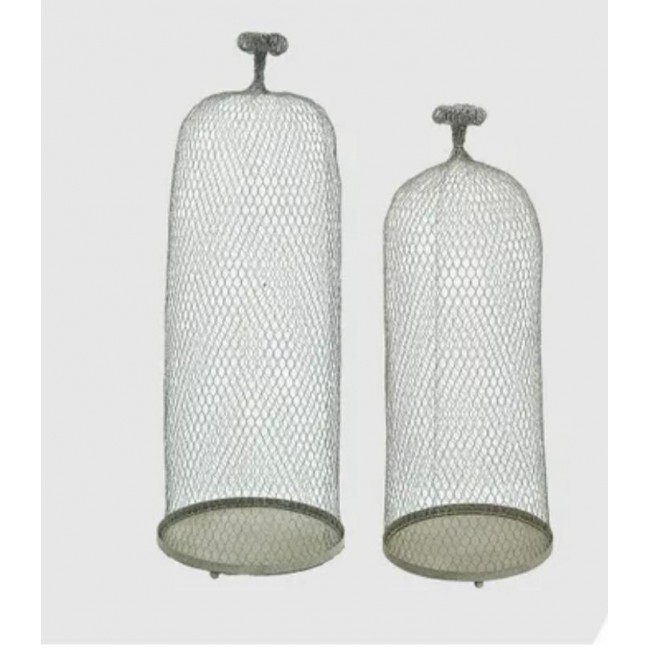 طقم شمعدان شبك بتصميم قفص عدد القطع 2 7889