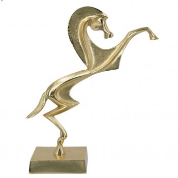 تحفه حصان معدن ذهبي بقاعده مكتبيه 8068