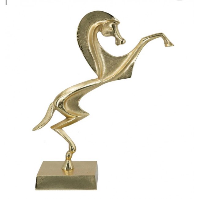 تحفه حصان معدن ذهبي بقاعده مكتبيه 8068