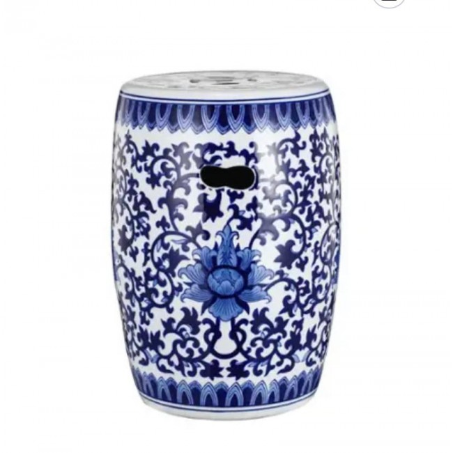 مقعد سيراميك بنقوش زرقاء فاخره 8114