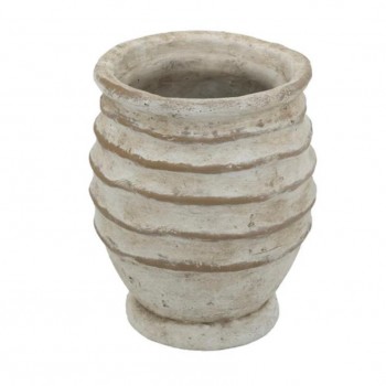 مركن نبات من الفخار بتصميم ريفي متوفر الحجمين 7963