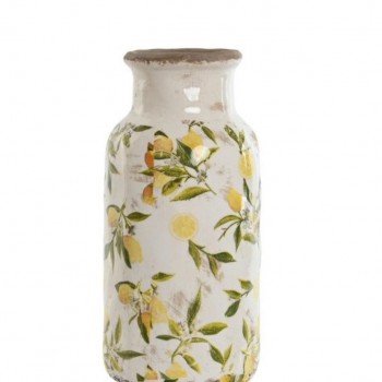 فازه سيراميك بزخارف الليمون الانيقه 7952 فازه سيراميك بزخارف الليمون الانيقه 7952