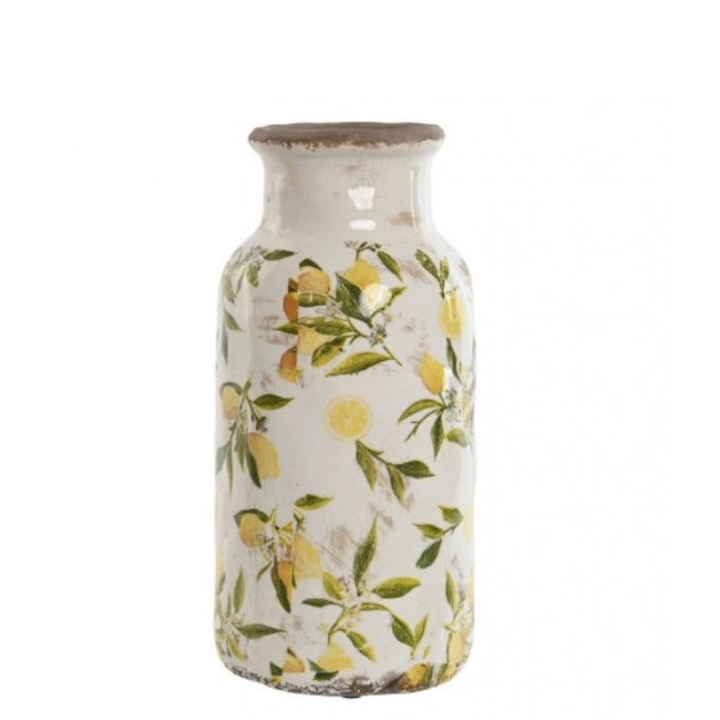 فازه سيراميك بزخارف الليمون الانيقه 7952 