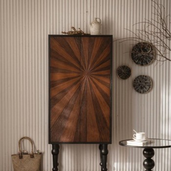 كونسول جداري مصنوع من الخشب الطبيعي حفر يدوي بتصميم كلاسيكي L8912