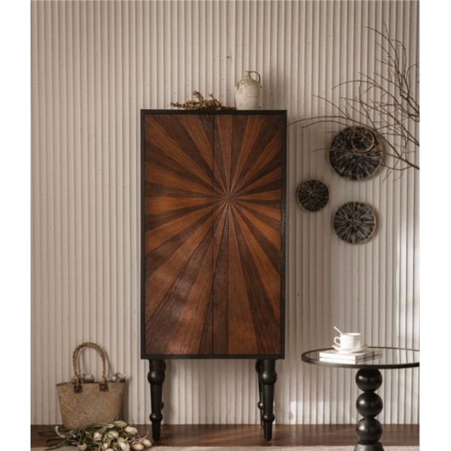 كونسول جداري مصنوع من الخشب الطبيعي حفر يدوي بتصميم كلاسيكي L8912