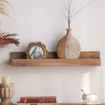 رف جداري خشبي على الطراز الريفي 8795