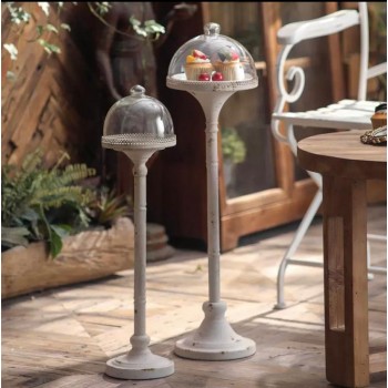 ستاند لتقديم الحلويات مصنوعه من المعدن المشغول يدويا بغطاء زجاجي انيق متوفر الحجمين 8762 ستاند لتقديم الحلويات مصنوعه من المعدن المشغول يدويا بغطاء زجاجي انيق متوفر الحجمين 8762