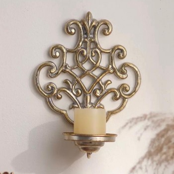 شمعدان جداري معدن مشغول يدويا فنتج  8794