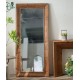 مرايا ارضيه باطار مصنوع من الخشب الطبيعي بستايل فنتج بارتفاع - 165cm -8834