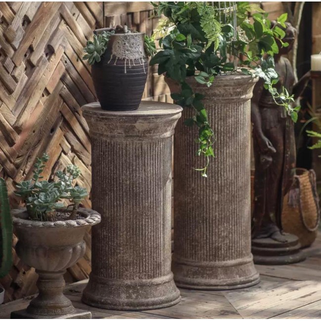 عمود معدن بتصميم رماني مثالي لديكور المنزل متوفر الحجمين 8883