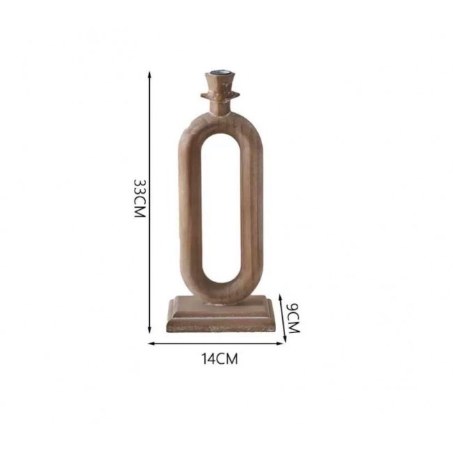 شمعدان خشبي بتصاميم عصريه حديثه متوفر الحجمين8879