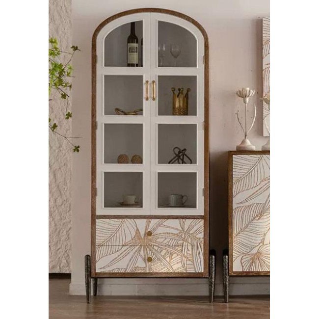 كونسول جداري بتصميم فرنسي فاخر مصنوعه من الخشب الطبيعي بتفاصيل انيقه 8819