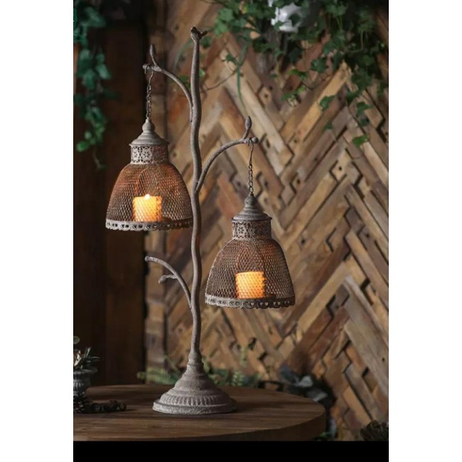 تحفه شمعدان معدن بتصميم اوربي 8764 