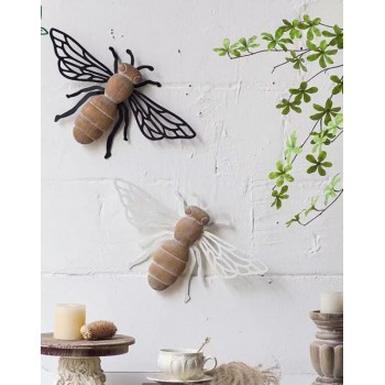 تحفه جداريه فريده تجمع بين الخشب الطبيعي والمعدن متوفر باللونين 8877