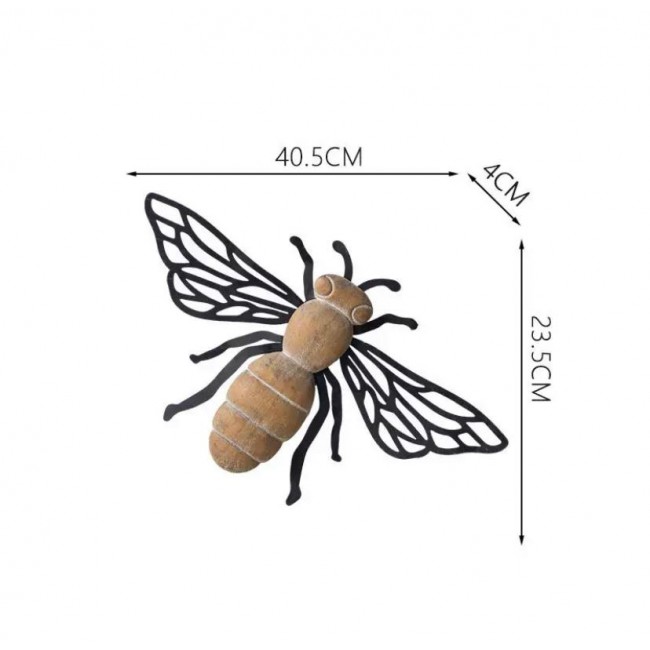 تحفه جداريه فريده تجمع بين الخشب الطبيعي والمعدن متوفر باللونين 8877