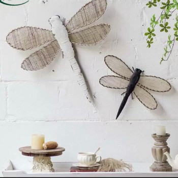 تحفه جداريه تحاكي الطبيعه حشرة اليعسوب بتصميم مميز متوفر للونين  8850