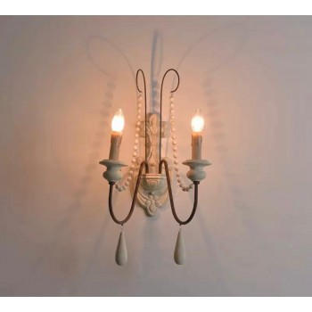 وحده اضاءه جداريه بلمسات اوربي مصنوعه من الخشب والمعدن 8640 وحده اضاءه جداريه بلمسات اوربي مصنوعه من الخشب والمعدن 8640