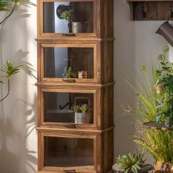 كونسول جداريمن الخشب الطبيعي مطعم بالزجاج بتفاصيل ريفيه جميله 8825 كونسول جداريمن الخشب الطبيعي مطعم بالزجاج بتفاصيل ريفيه جميله 8825