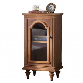 كونسول جداري محفور مصنوع من الخشب الطبيعي بستايل اوربي 8796