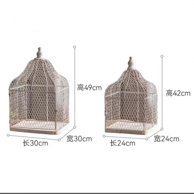 طقم قفص معدن بتصميم شبك العدد 2-8823