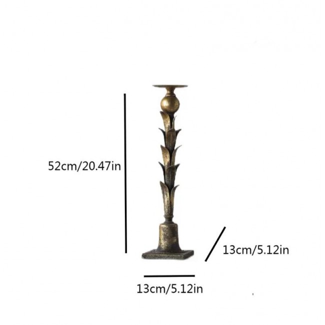 شمعدان معدن بتصميم عصري يلائم ديكور المنزل متوفر الحجمين 8869