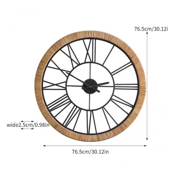 ساعه جداريه مستديره بطراز الاوربي الفاخر 8888
