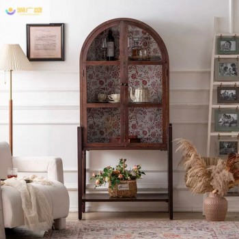 كونسول جداري مصنوع من الخشب الطبيعي بطابع ريفي اوربي 8886