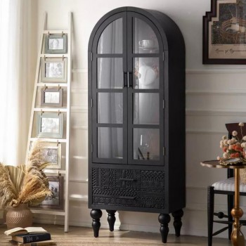 كونسول جداري خشب طبيعي محفور يدويا مثالي لغرفة المعيشه 8768