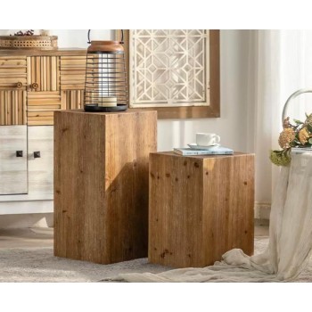 طاوله جانبيه بسطح مربع مصنوعه من الخشب الطبيعي بتفاصيل مودرن متوفر احجمين 8910 طاوله جانبيه بسطح مربع مصنوعه من الخشب الطبيعي بتفاصيل مودرن متوفر احجمين 8910
