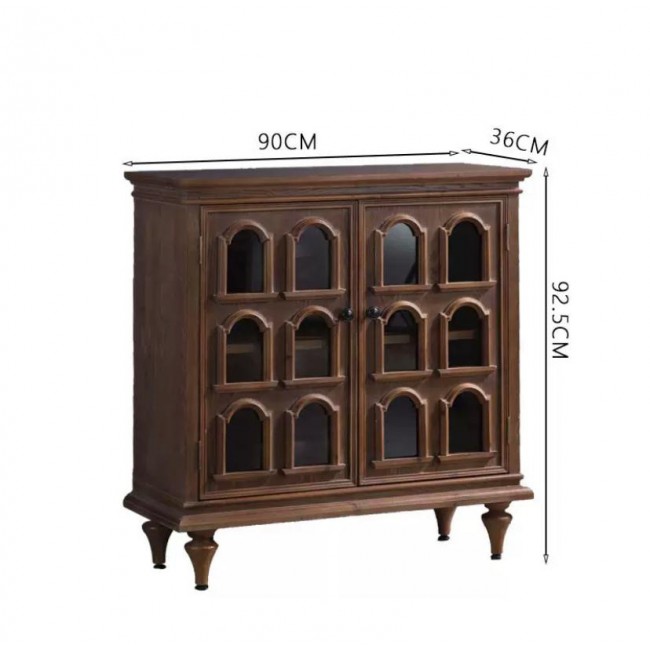 كونسول جداري مصنوع من الخشب الطبيعي بتفاصيل عصريه 8738