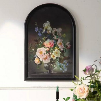 لوحه جداريه مطبوع كالنفس باطار خشبي 8725