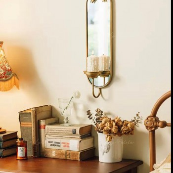 شمعدان بمرايا جداريه بستايل فرنسي انيق 9191