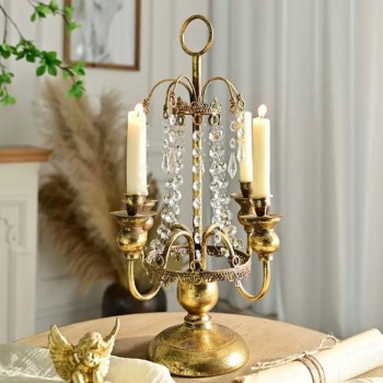 شمعدان كريستالي فاخر بطراز اوربي 9171